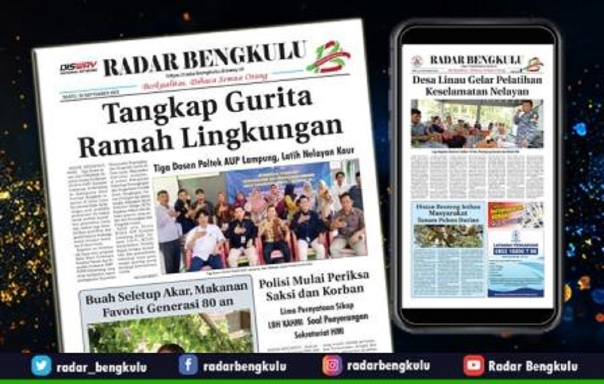 Koran Radar Bengkulu Edisi Sabtu 23 September 2023