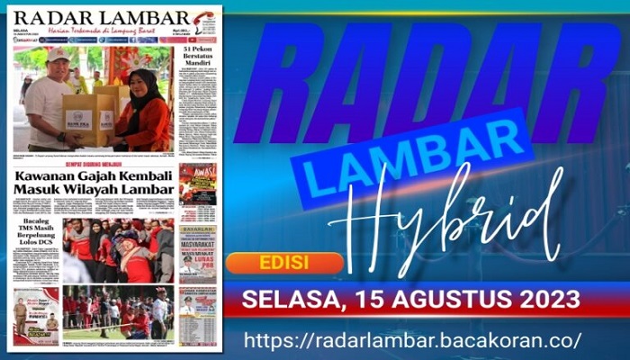Koran Radar Lambar Edisi, Senin 11  September 2023