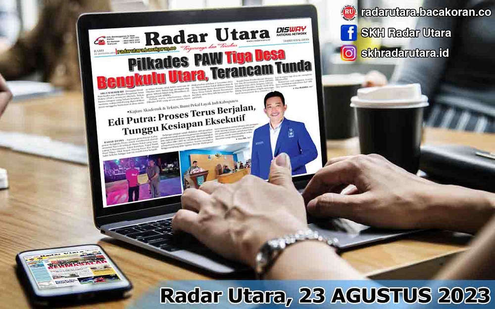 Koran Radar Utara Edisi, Rabu 23 Agustus 2023