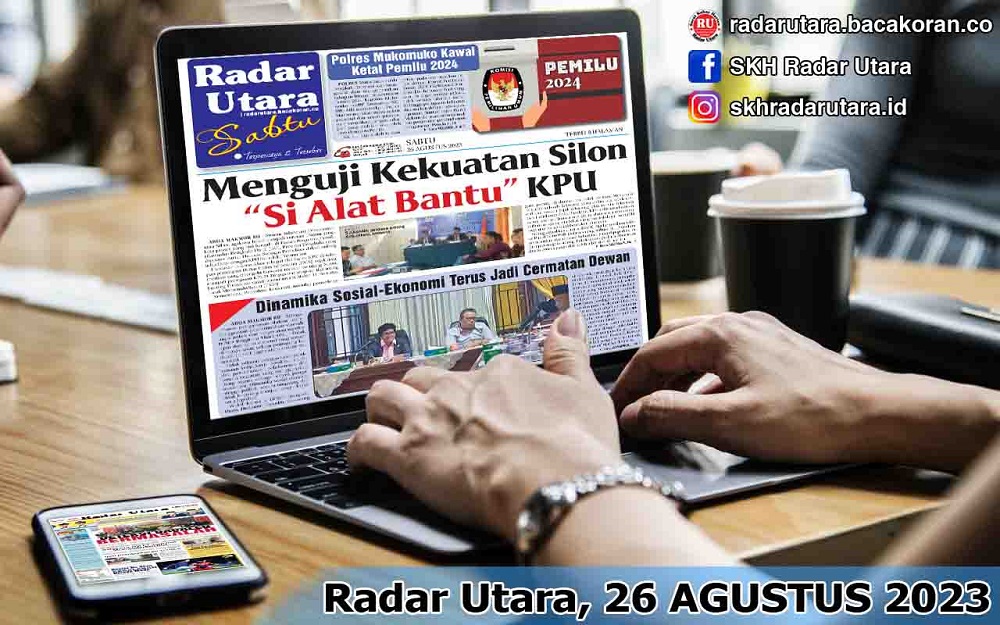 Koran Radar Utara Edisi, Sabtu 26 Agustus 2023