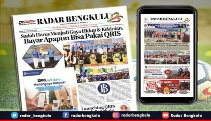 Koran Radar Bengkulu Edisi, Senin 21 Agustus 2023