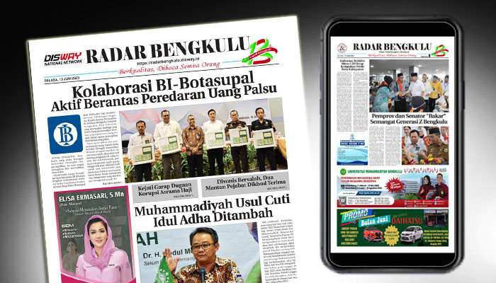 BACA RADAR BENGKULU EDISI SELASA 13 JUNI 2023