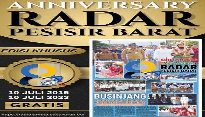 Koran Hybrid Pertama di Indonesia Baca Radar Lambar Edisi 10 Juli 2023