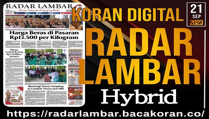 Koran Radar Lambar Edisi Kamis 21 September 2023
