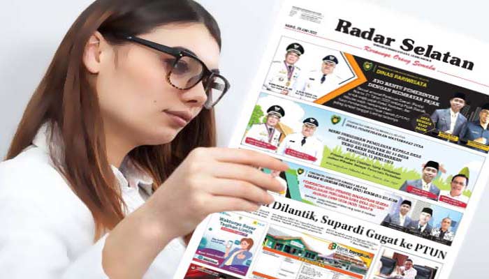 Koran Hybrid Pertama di Indonesia Baca Radar Selatan Edisi 14 Juli 2023