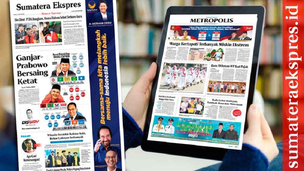 Koran Sumatera Ekspres Edisi, Kamis 24 Agustus 2023