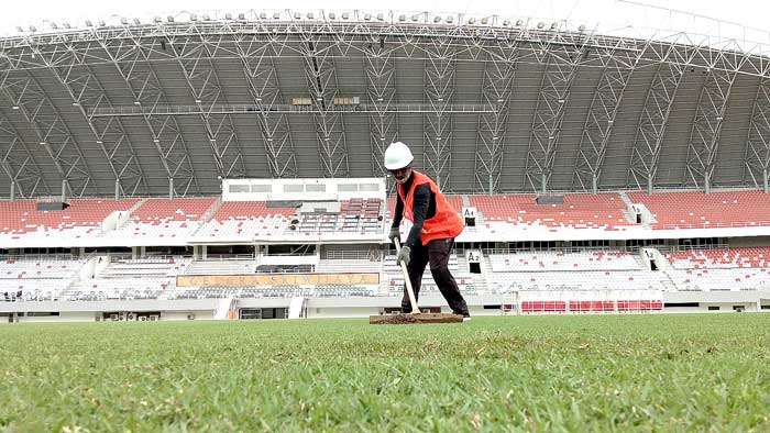 Sulam dengan Rumput Sintetis