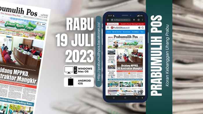 Koran Prabumulih Pos Edisi Rabu 19 Juli 2023