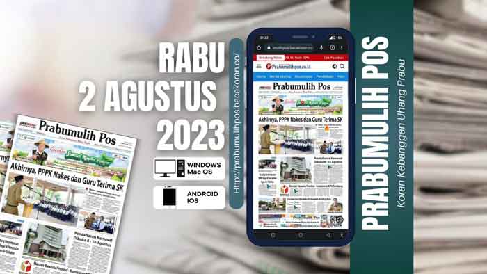 Koran Prabumulih Pos Edisi, Rabu 02 Agustus  2023