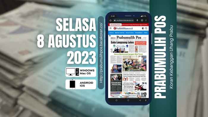 Koran Prabumulih Pos Edisi, Selasa 08 Agustus 2023
