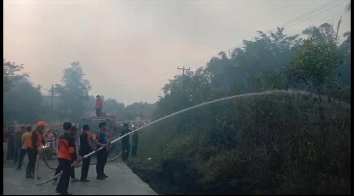 Kebun Sawit  Terbakar Tambah  Jumlah Titik Api di OKU Timur