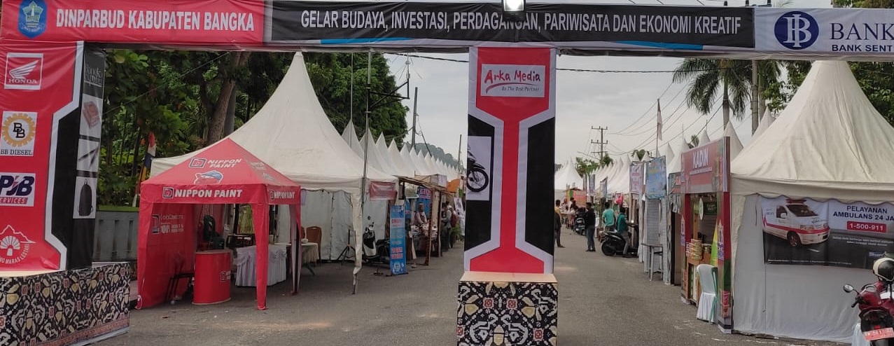Dukung UMKM Lokal, Bangka Expo Sediakan 170 Tenda Jualan Gratis