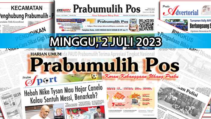 Koran Hybrid Pertama di Indonesia Baca Prabumulih Pos Edisi 02 Juli 2023