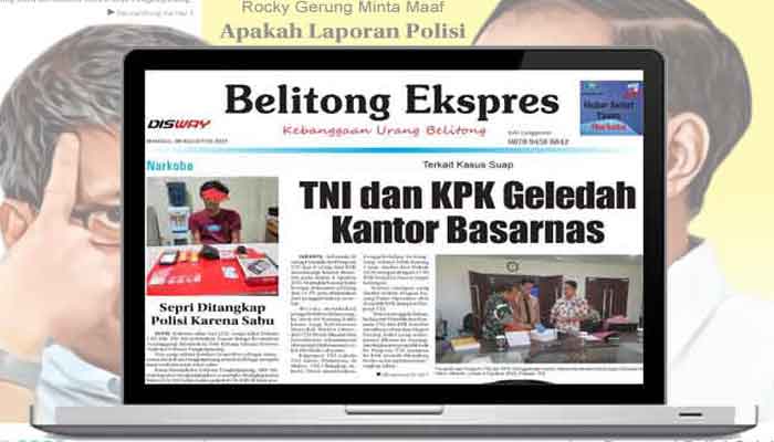 Koran Belitong Ekspres Edisi, Minggu 06 Agustus 2023