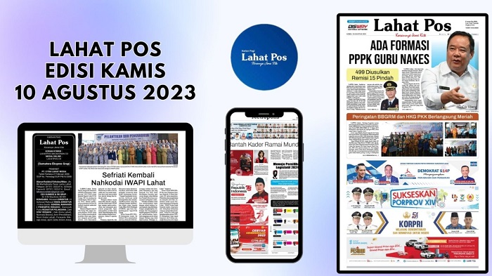 Koran Lahat Pos Edisi, Kamis 10  Agustus 2023