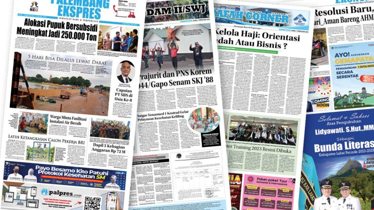Palembang Ekspres Edisi Rabu, 1 Februari 2023
