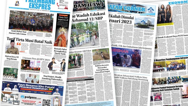 Palembang Ekspres Kamis Edisi, 9 Februari 2023