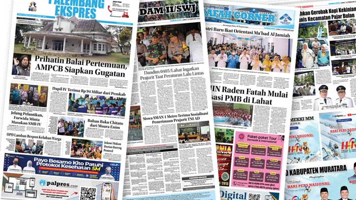Baca Palembang Ekspres Edisi Jumat, 10 Februari 2023