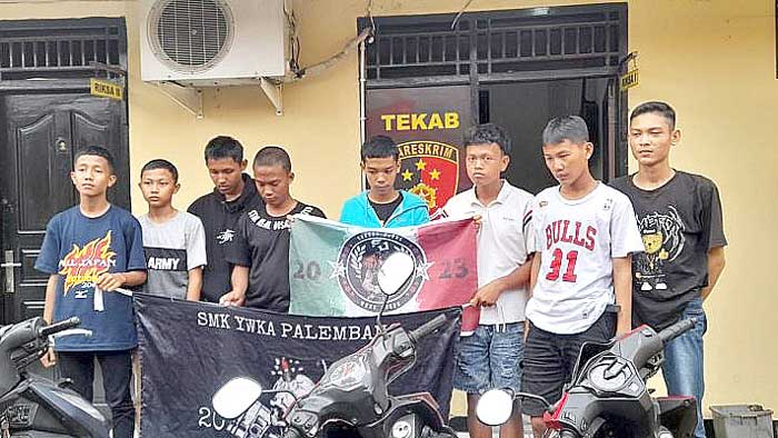 Gank Motor Bersajam, 8 Remaja Diamankan