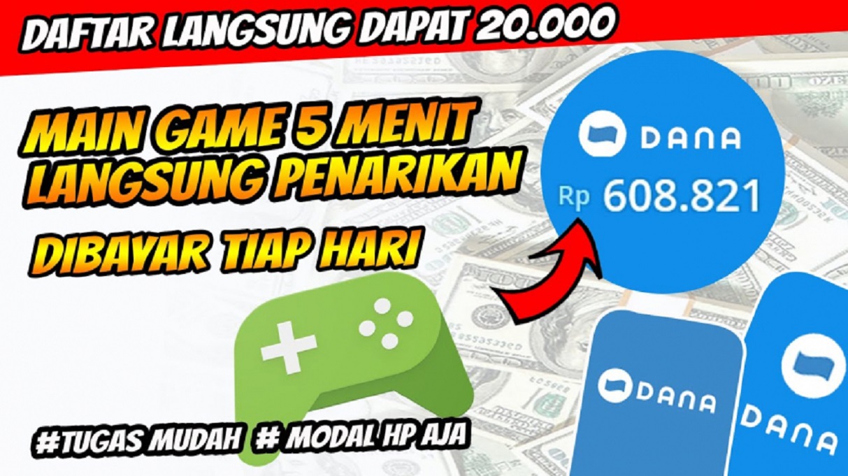 10 Game Penghasil Uang Langsung Cair Sampai Ratusan Ribu Cuma Main Sambil Rebahan
