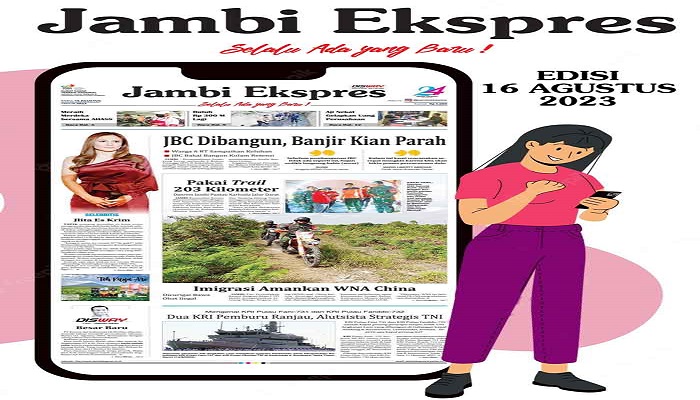 Koran Jambi Ekspres Edisi,  Rabu 16  Agustus 2023