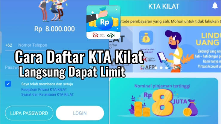 Pinjaman Online di KTA Kilat Limit Rp 8 Juta Cukup Modal KTP Proses Pencairan Cepat