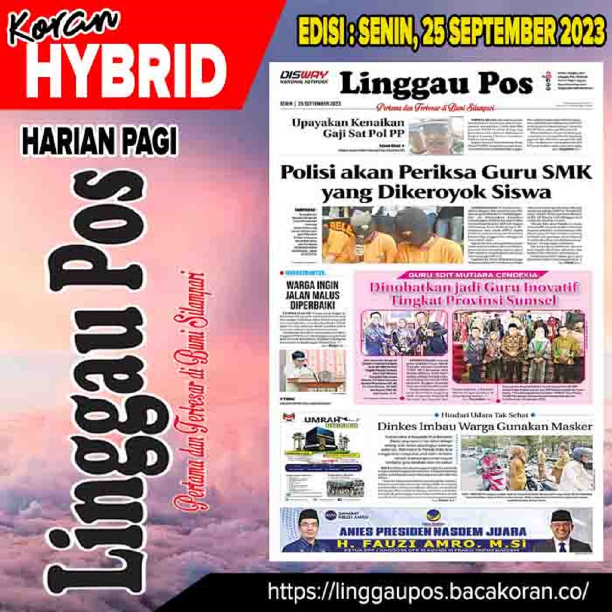 Koran Linggau Pos Edisi Senin 25 September 2023