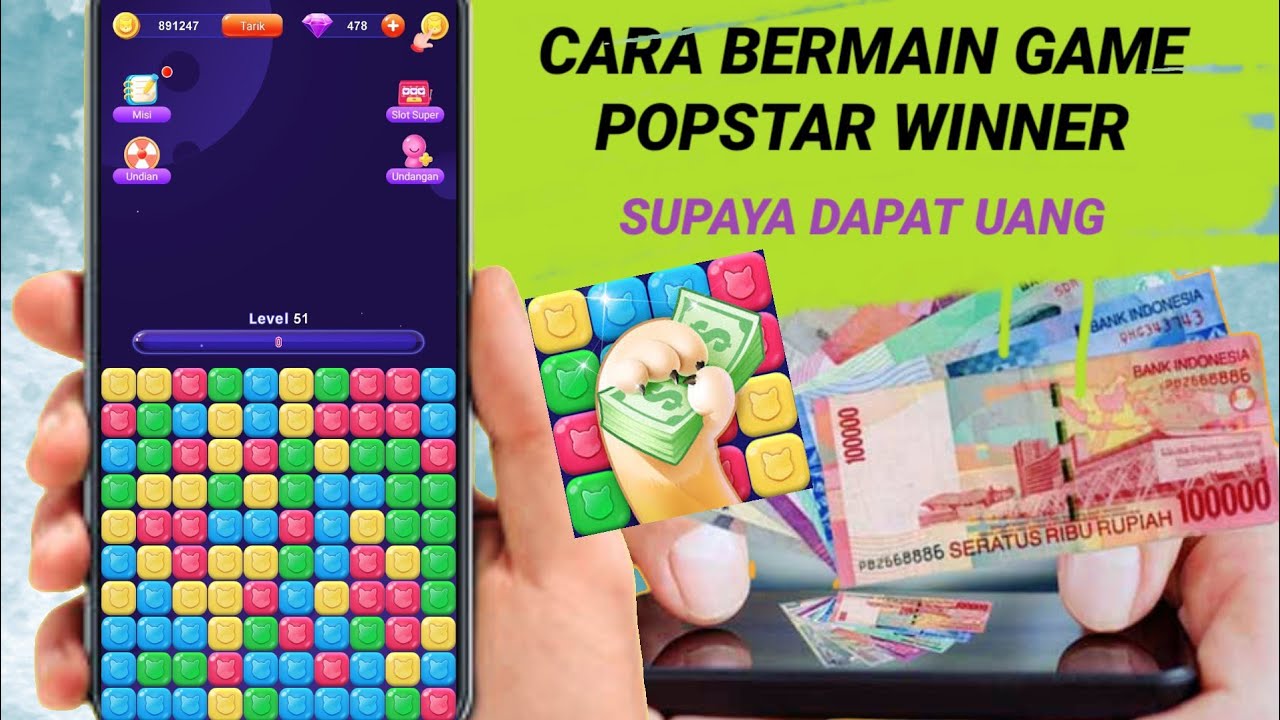 Modal Main Game Popstar Winner Dapat Saldo Dana Ratusan Ribu Berani Coba?