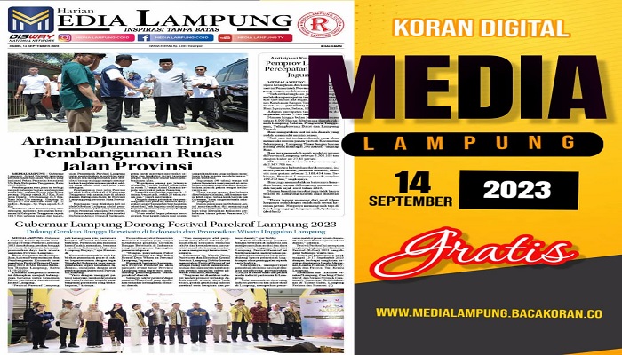 Koran Media Lampung Edisi Kamis, 14 September 2023