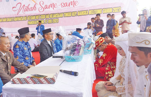 Heboh, 48 Pasangan Langsungkan Ijab Kabul di Sarang Koruptor Dicokok