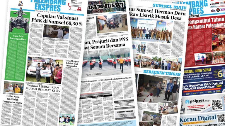 Palembang Ekspres Edisi Ahad, 29 Januari 2023