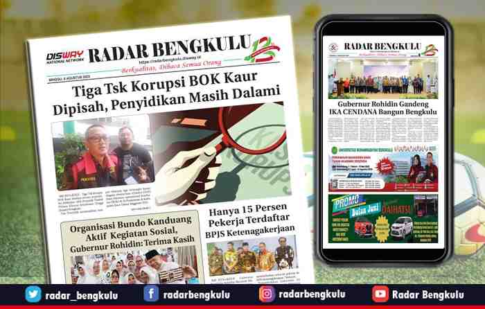 Koran Radar Bengkulu Edisi, Minggu 06 Agustus 2023