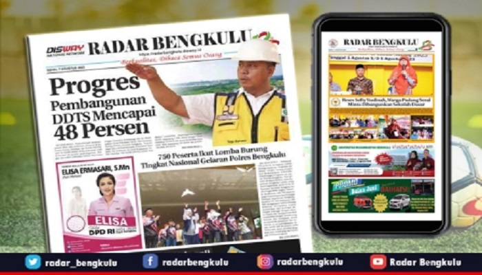 Koran Radar Bengkulu Edisi, Senin 07 Agustus 2023