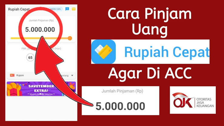 Pinjaman Online Tanpa Agunan Sampai Rp 50 Juta Proses Pencairan 10 Menit di Rupiah Cepat
